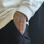 925 Gümüş | Unisex Düğüm Harfli Bileklik