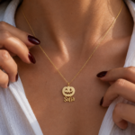 925 Gümüş | Halloween Balkabağı İsim Kolye