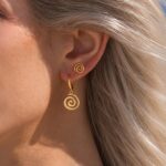 925 Gümüş | Spiral Kendine Dönüş Küpe